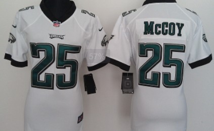 Philadelphia Eagles 25 LeSean McCoy White Game Nike Team Jersey
